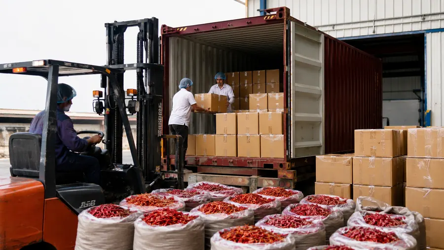 Container loading for chili shipment